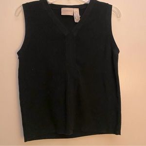 Black sweater vest